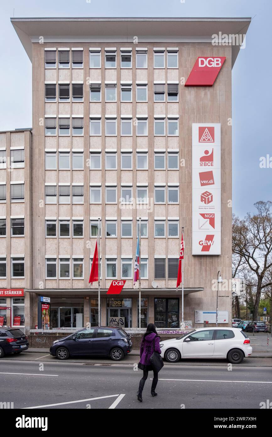 Kölner Sitz des Deutschen Gewerkschaftsbundes DGB Stockfoto