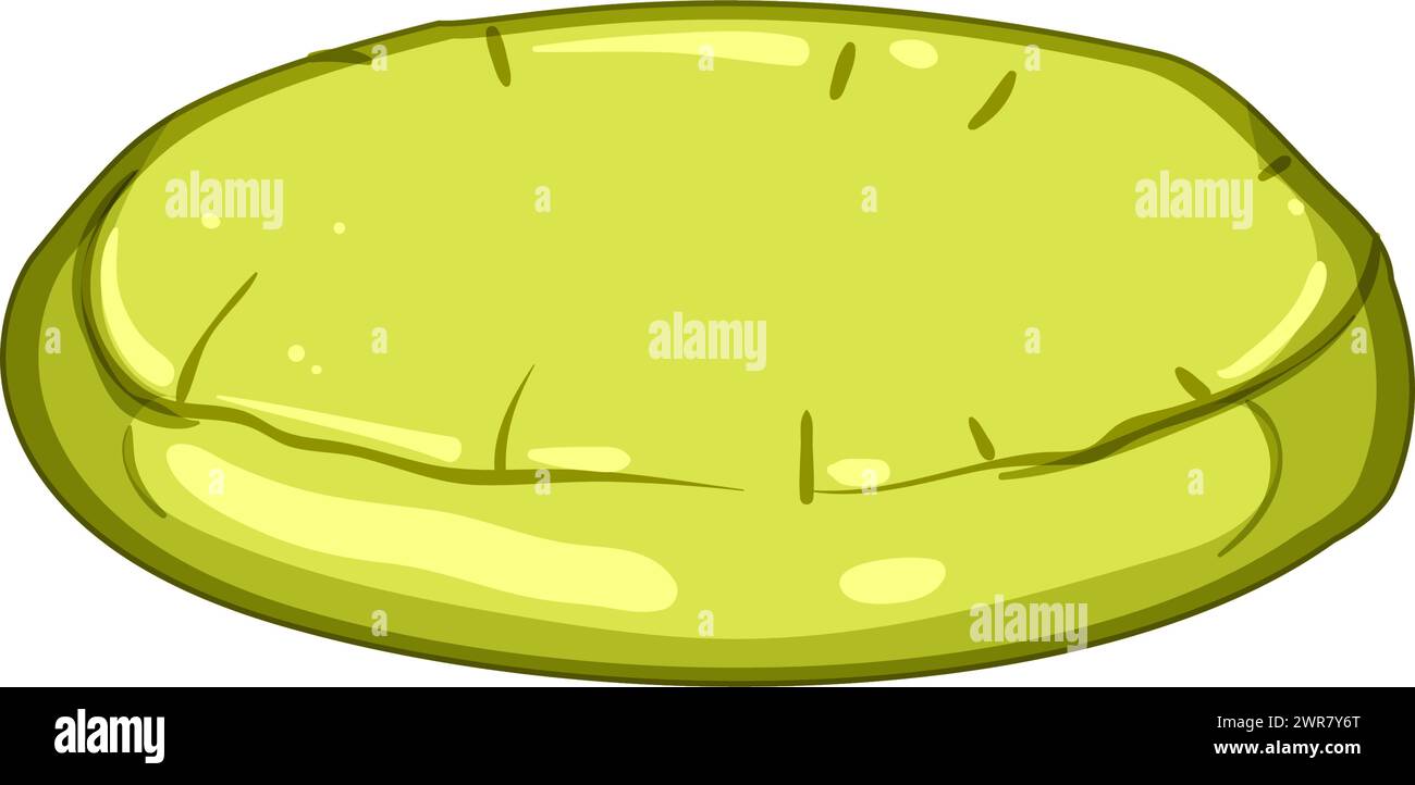 Über aufblasbarer Matratzenpool-Karikaturvektor-Illustration Stock Vektor