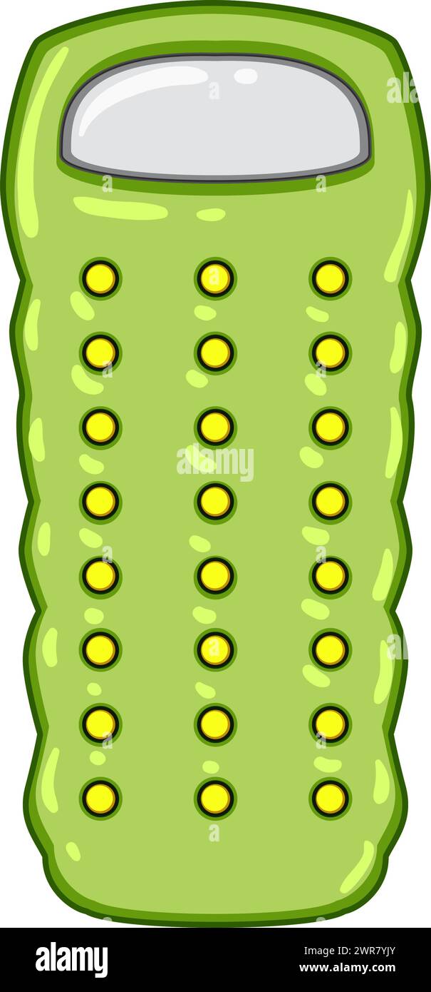 Matte aufblasbare Matratze Pool Karikaturvektor Illustration Stock Vektor