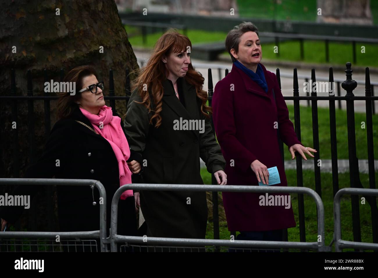 Westminster Abbey, LONDON, ENGLAND, 11. MÄRZ 2024. Angela Rayner ist stellvertretende Premierministerin des Vereinigten Königreichs und nimmt an den Feierlichkeiten zum Commonwealth Day in London Teil Stockfoto