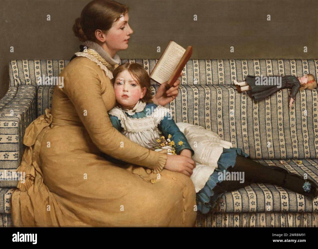 ALICE IM WUNDERLAND 1879 Gemälde des englischen Künstlers George Dunlop Leslie (1835-1921) Stockfoto