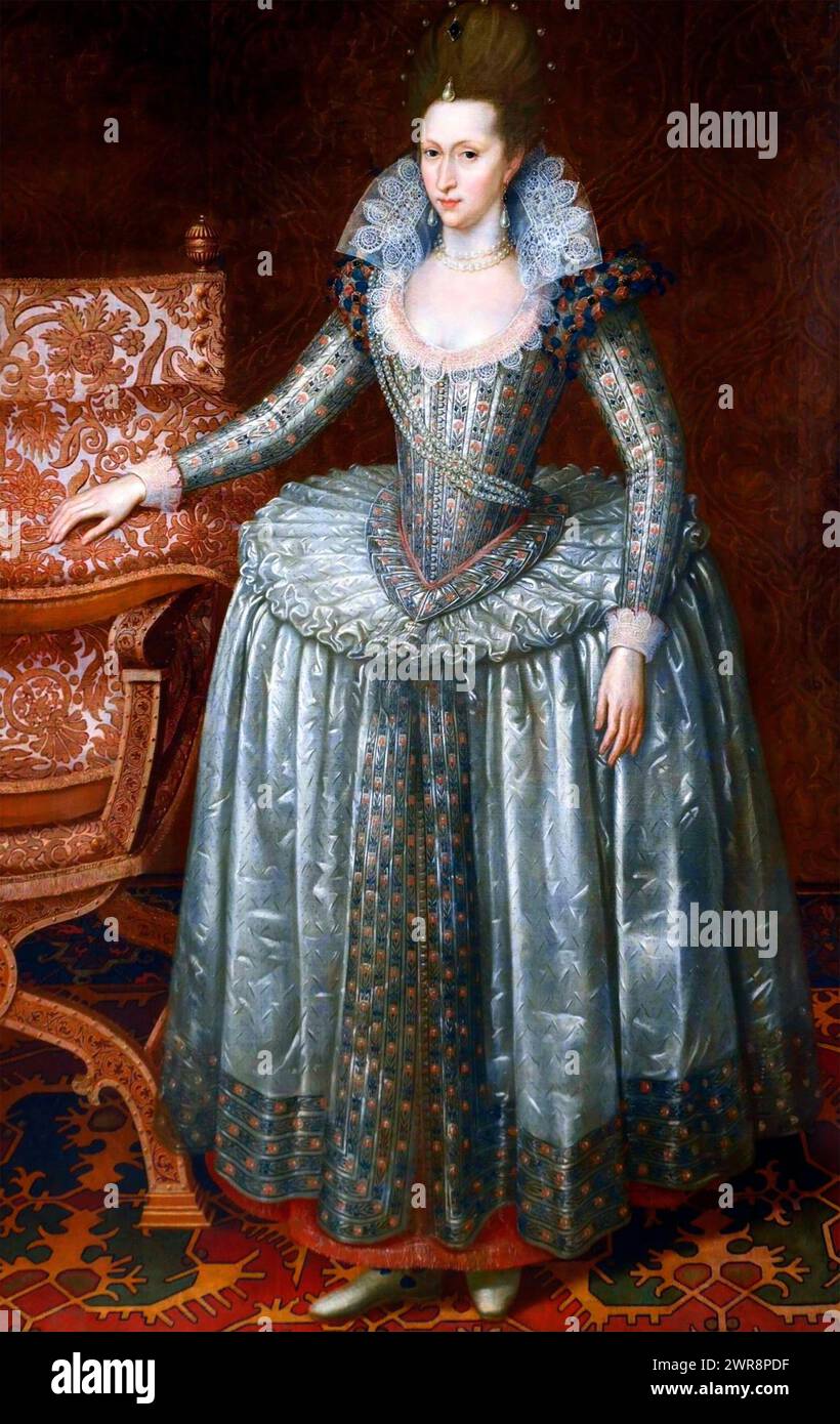 ANNE, KÖNIGIN VON GROSSBRITANNIEN (1665–1714) undatiertes Porträt Stockfoto