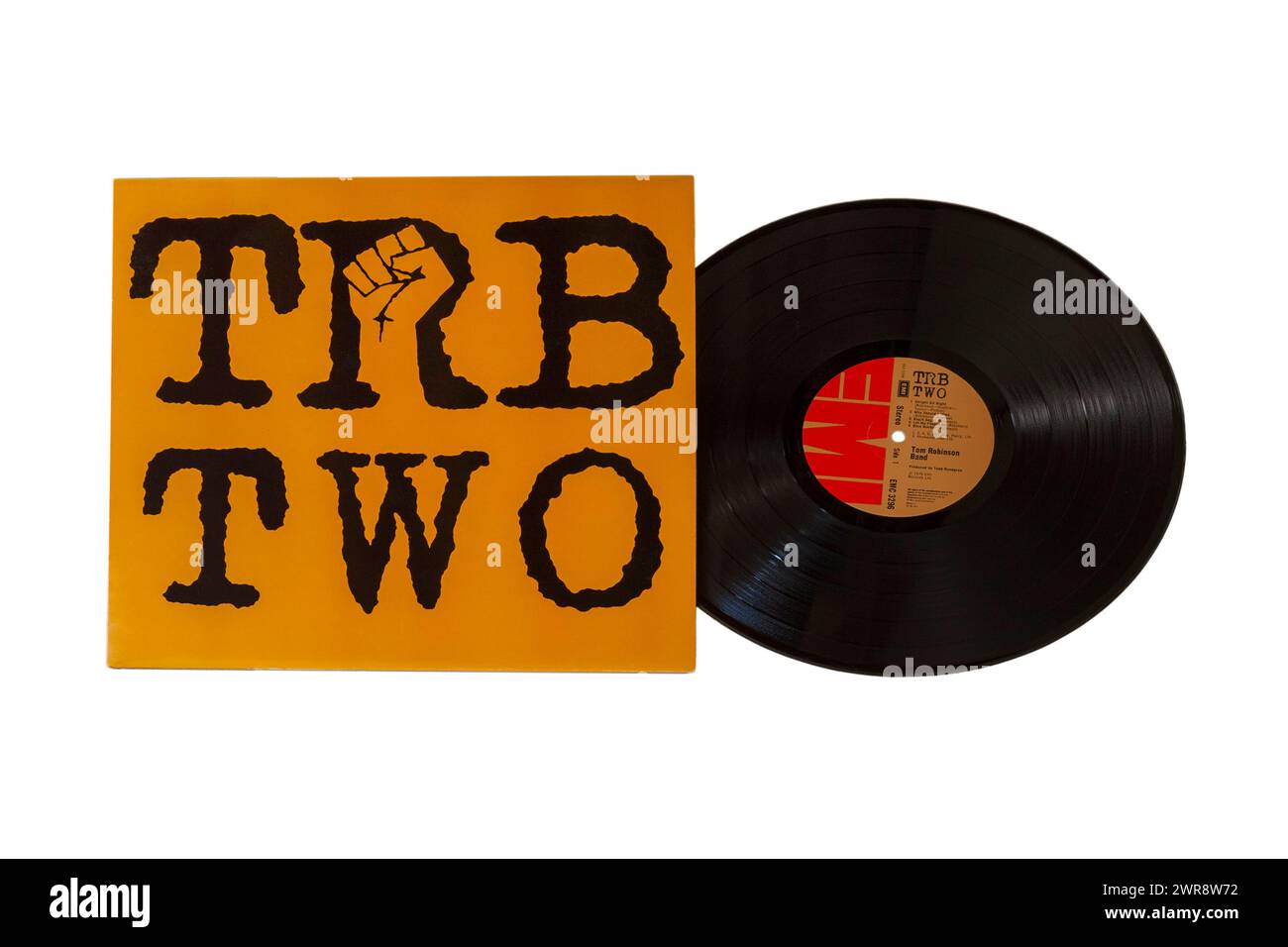 Tom Robinson Band TRB zwei Schallplatten-Album-Cover isoliert auf weißem Hintergrund - 1979 TRB2 Stockfoto