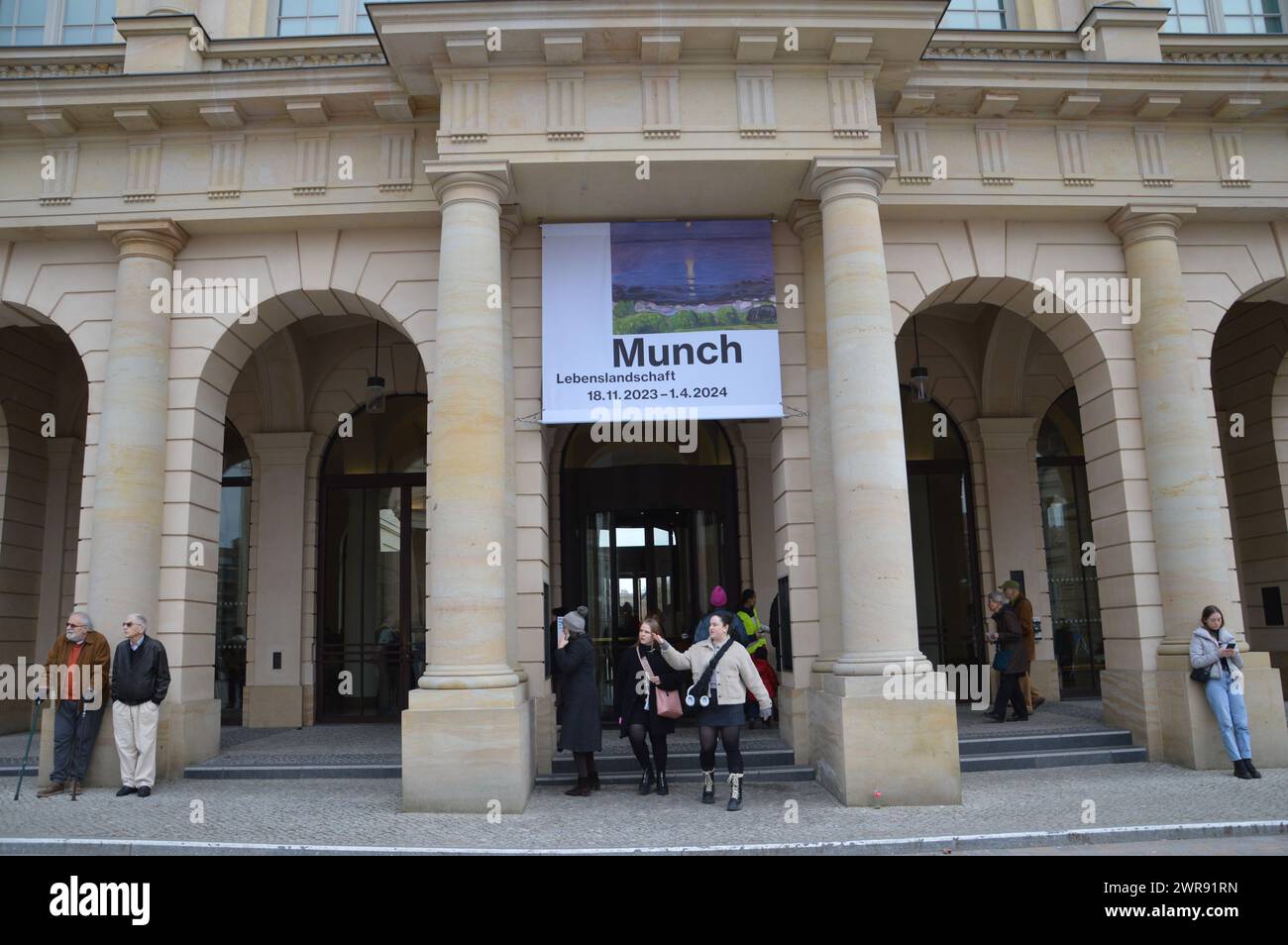 Potsdam, Deutschland - 10. März 2024 - Edvard Munch Ausstellung Trembling Earth im Museum Barberini. (Foto: Markku Rainer Peltonen) Stockfoto