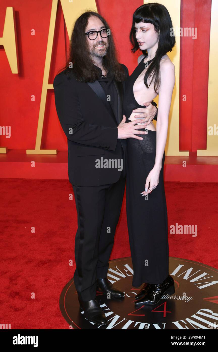 Sean Lennon und Charlotte Kemp Muhl bei der Vanity Fair Oscar Party 2024 anlässlich der 96. Oscar-Verleihung im Wallis Annenberg Center for the Performing Arts. Beverly Hills, 10.03.2024 Stockfoto