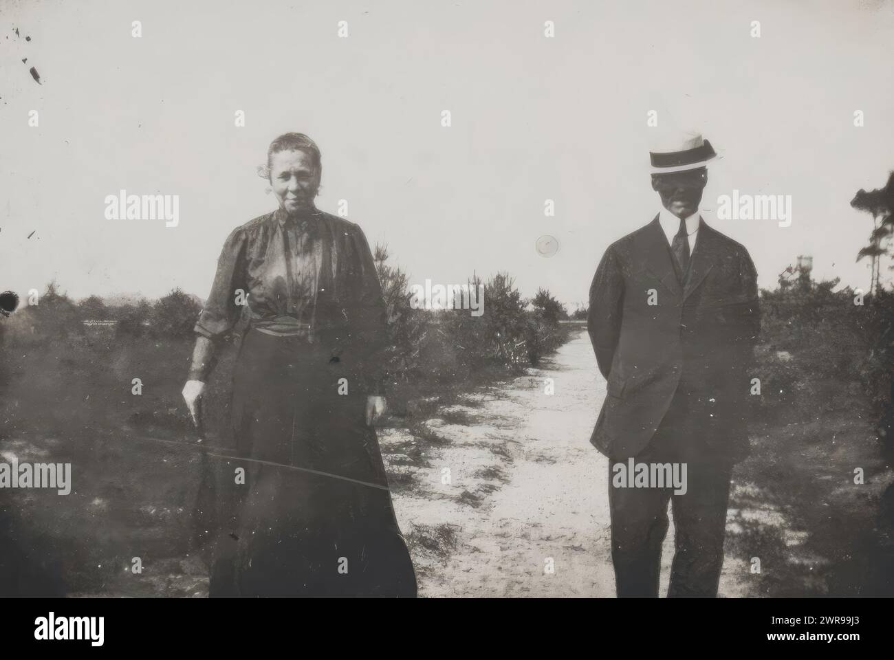 Foto aus dem Jan Veth Archiv, anonym, 6. Juli 1916, fotografische Unterstützung, Gelatinefarbe, Höhe 57 mm x Breite 85 mm, Foto Stockfoto