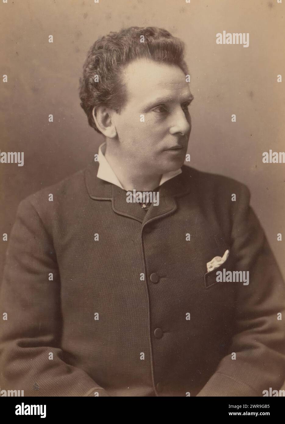 Porträt von Ernst Possart, dieses Foto ist Teil eines Albums. Franz Hanfstaengl, München, 1870 - 1900, fotografischer Support, Albumendruck, Höhe 137 mm x Höhe 97 mm, Foto Stockfoto