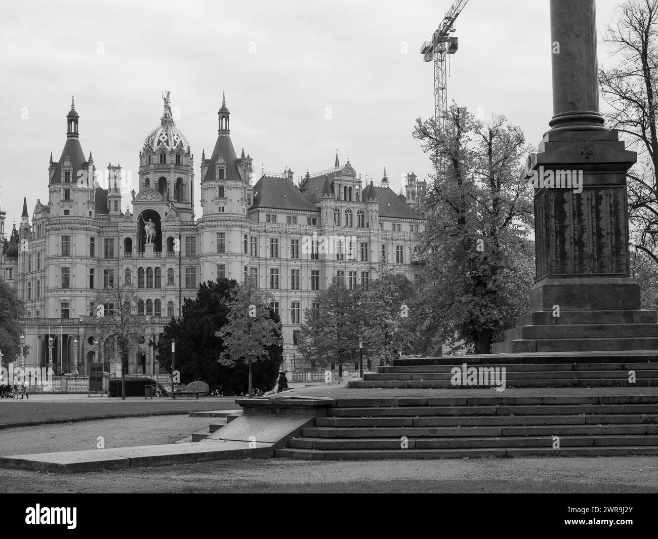 Die Stadt Schwerin in deutschland Stockfoto