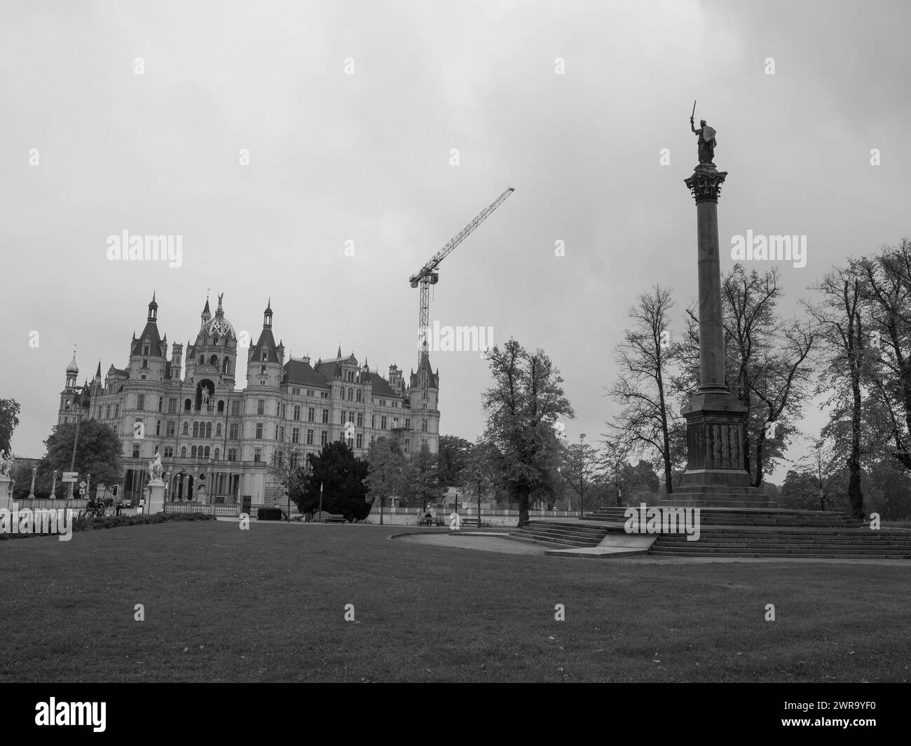 Die Stadt Schwerin in deutschland Stockfoto