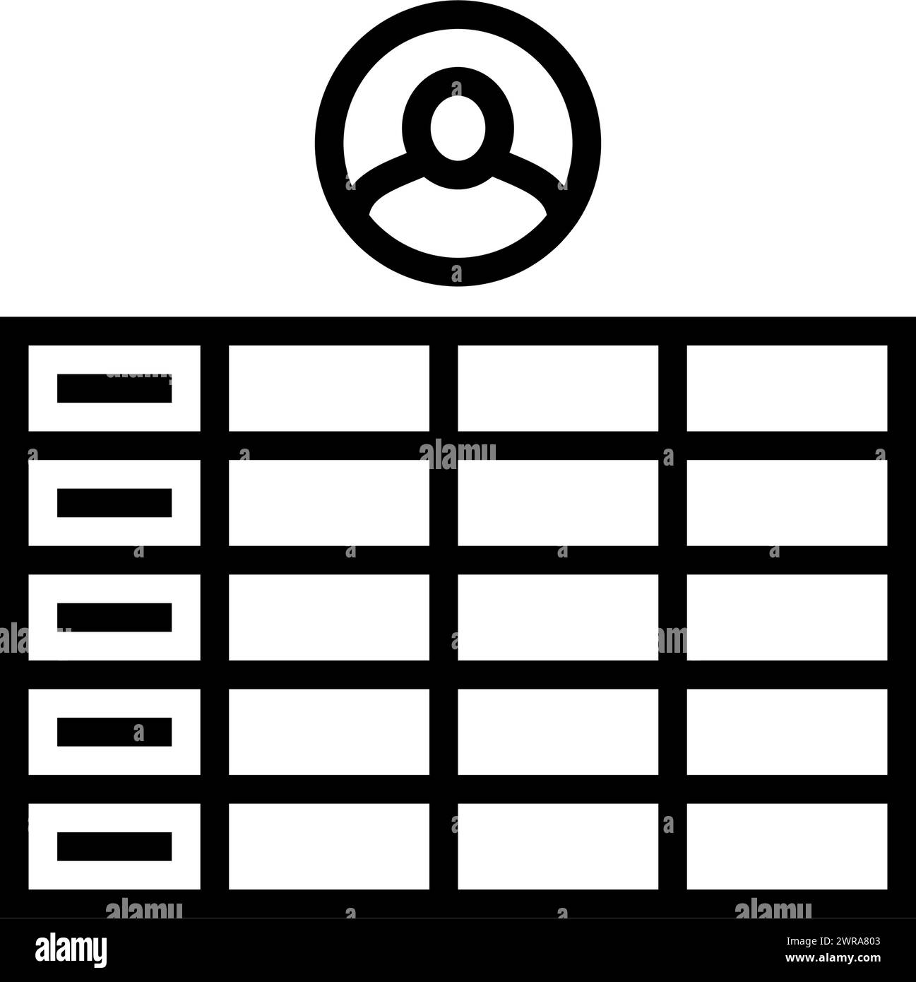 Guerilla Test ux ui Design Linie Symbol Vektor Illustration Stock Vektor