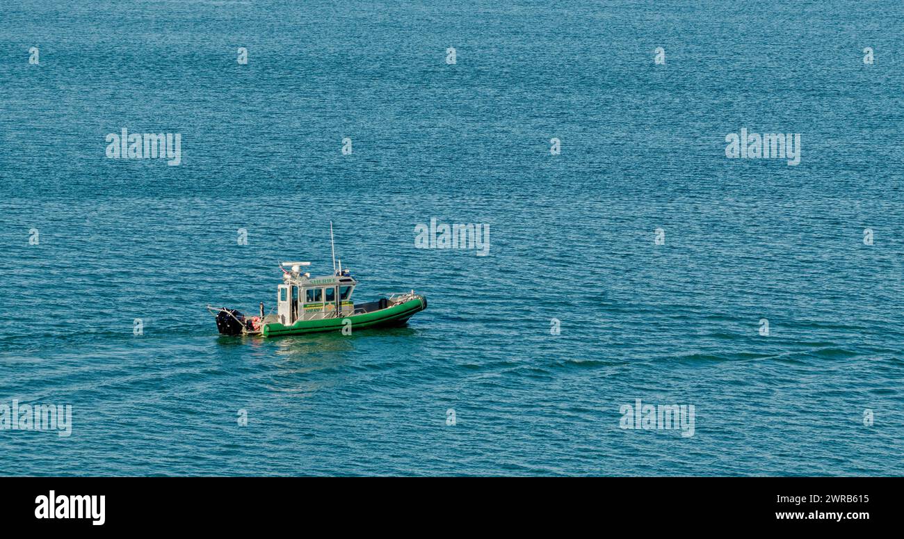 Cape Canaveral, Florida - 28. Januar 2024: Cape Canaveral ist die Heimat von Port Canaveral, einem der meistbesuchten Kreuzfahrthäfen der Welt, und ist Teil einer r Stockfoto