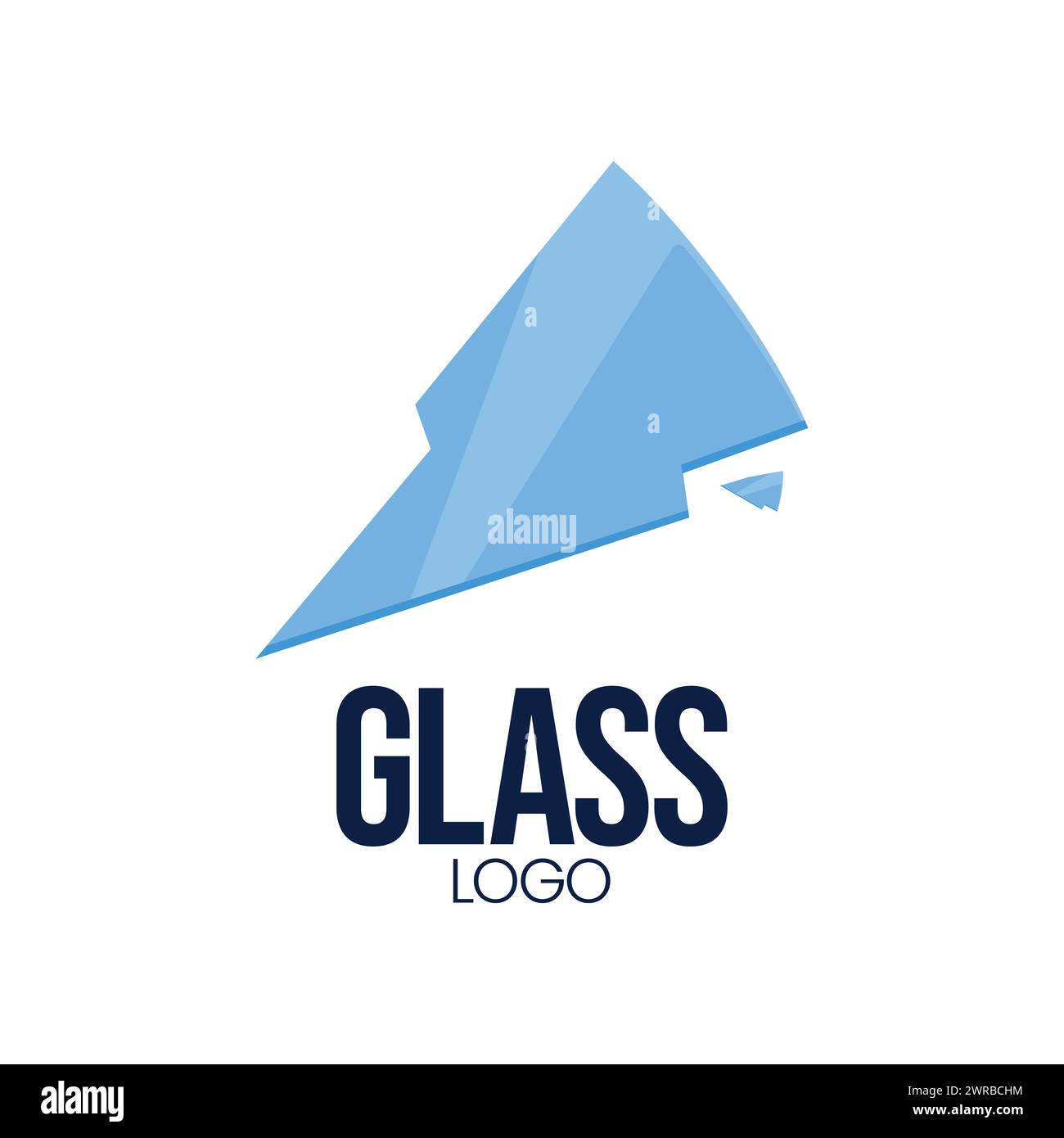 Glaslogo Vektor-Illustration Icon Glaslogo Design Illustration Stock Vektor