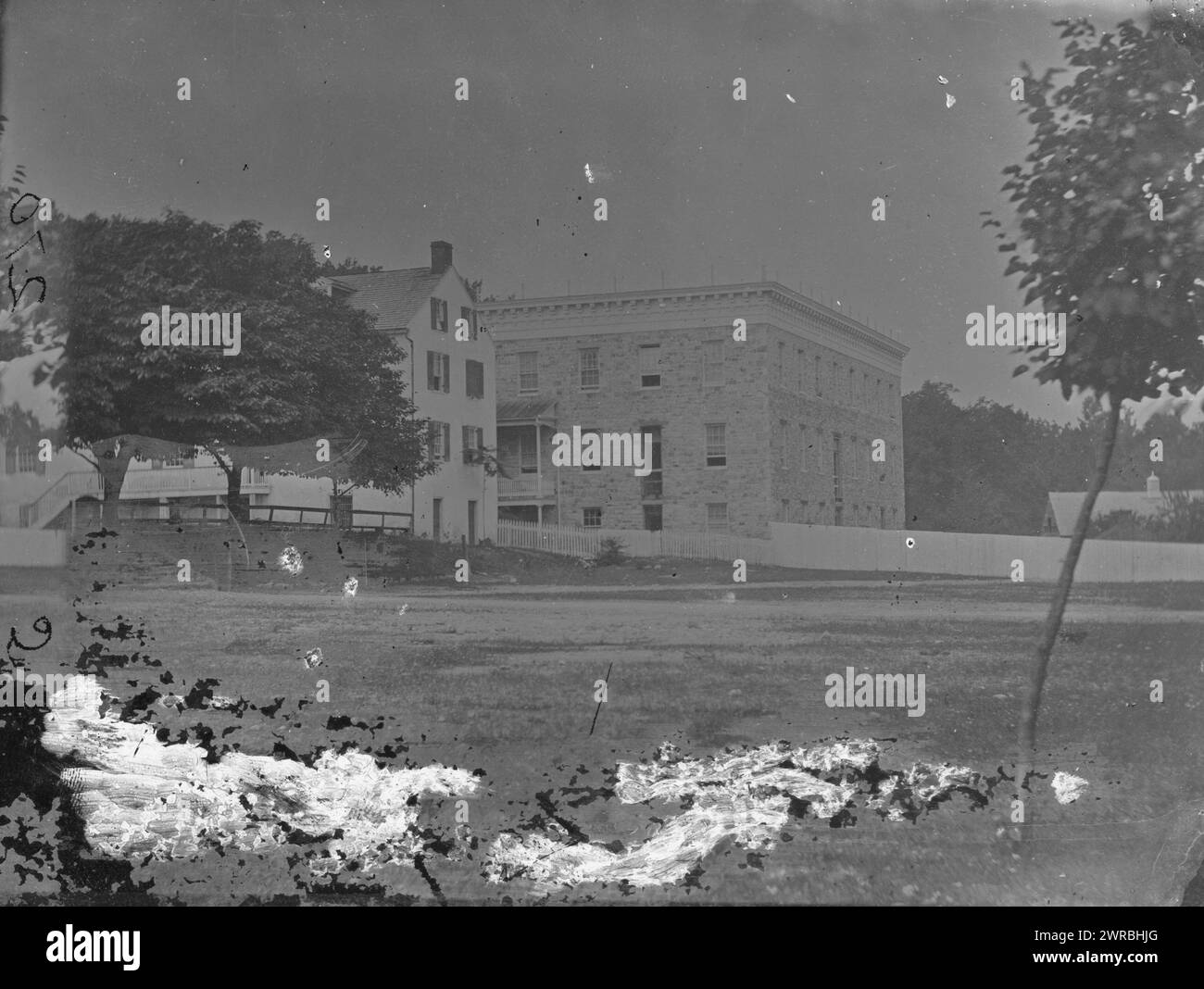 Emmitsburg, Maryland. Mount St. Marys College, Gibson, James F., 1828, Fotograf, 1863. Juli, Vereinigte Staaten, Geschichte, Bürgerkrieg, 1861-1865, Glasnegative, 1860-1870, Stereographen, 1860-1870, 1 negativ: Glas, Stereograph, feuchtes Kollodion, 4 x 10 Zoll Stockfoto