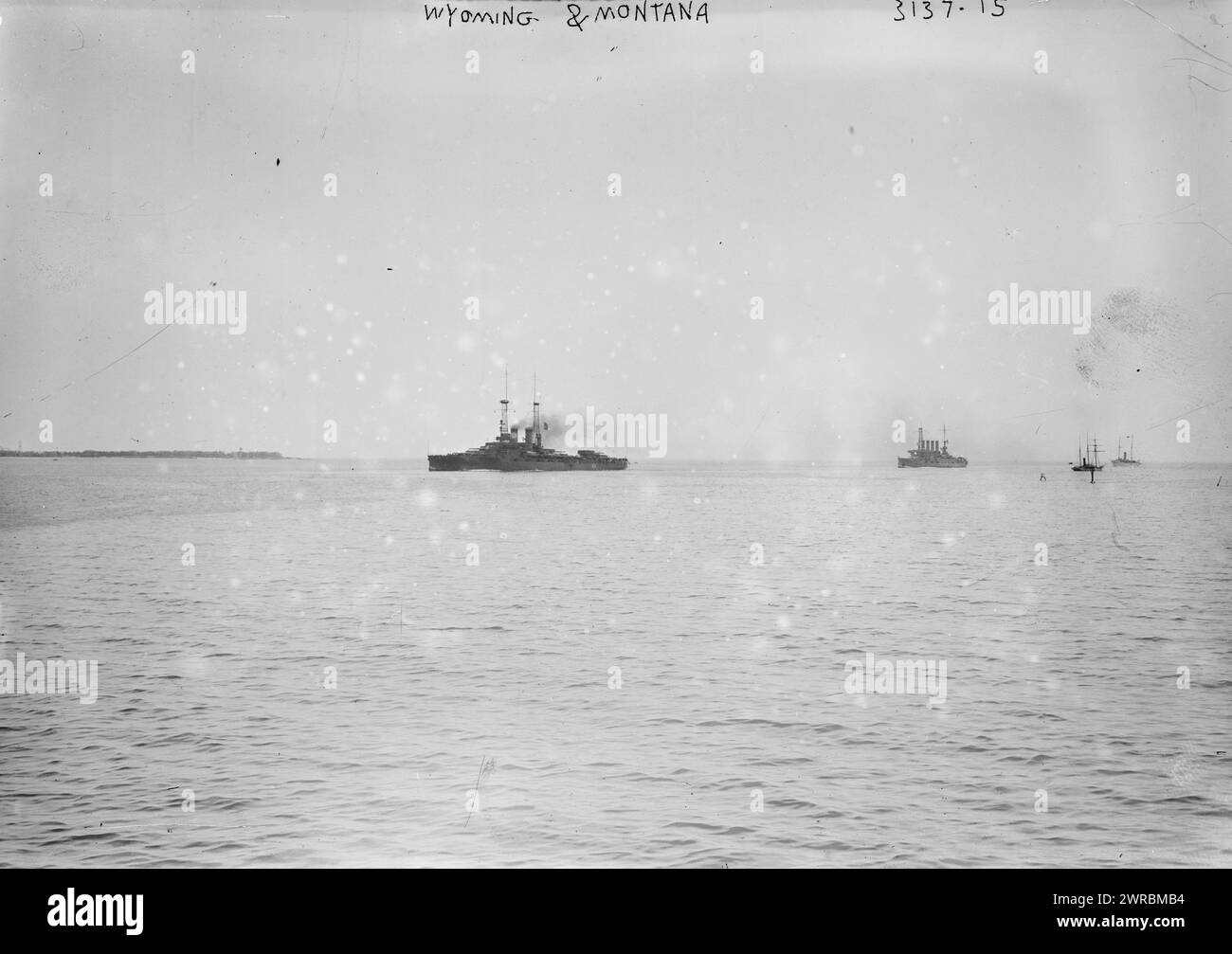 WYOMING & MONTANA, zwischen ca. 1910 und ca. 1915, Glasnegative, 1 negativ: Glas Stockfoto