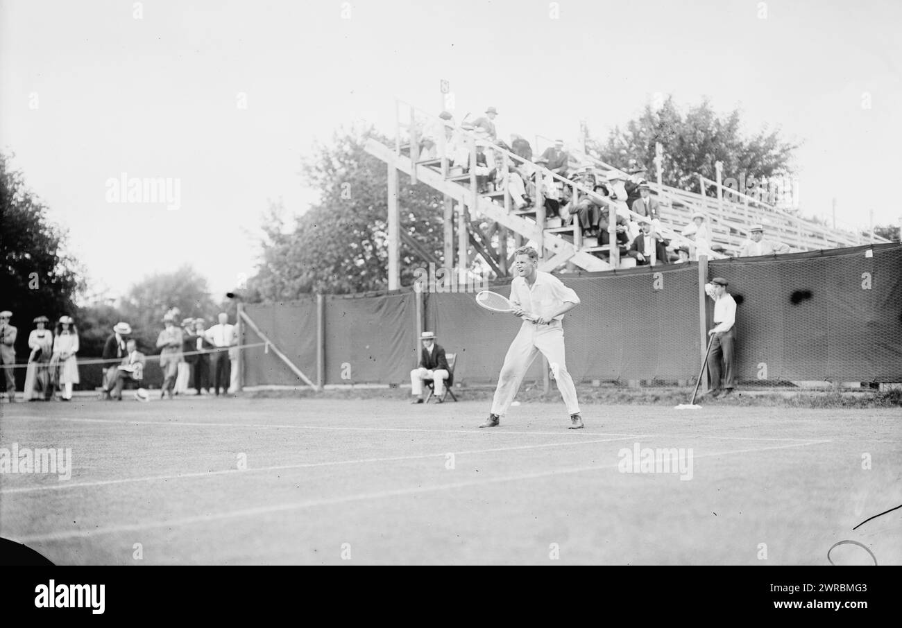 R.L. Murray, Foto zeigt den US-amerikanischen Tennisspieler R. Lindley Murray (1890-1957), zwischen ca. 1910 und ca. 1915, Glasnegative, 1 negativ: Glas Stockfoto