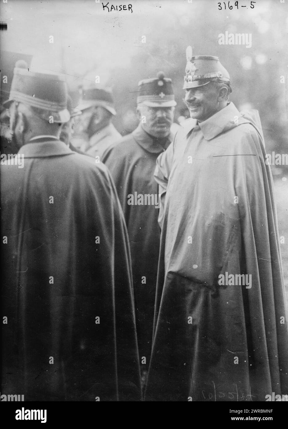 Kaiser, Foto zeigt Wilhelm II. (1859–1941), den letzten deutschen Kaiser und König von Preußen., zwischen ca. 1910 und ca. 1915, Glasnegative, 1 negativ: Glas Stockfoto