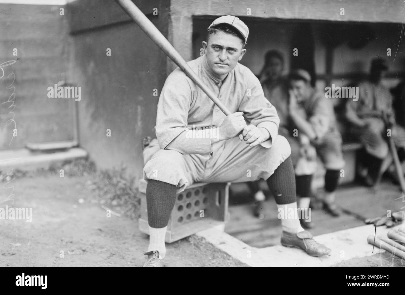 Hub Perdue, St. Louis NL (Baseball), Foto zeigt Baseballspieler Herbert Rodney Perdue (1882–1968), der von 1911 bis 1915 Pitcher in den Major Liagues war, 22. August 1914 (Datum erstellt oder veröffentlicht später von Bain., Glass negative, 1 negative: Glass Stockfoto