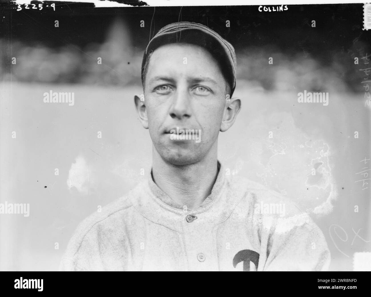 Eddie Collins, Philadelphia AL (Baseball), Foto zeigt Baseballspieler Edward Trowbridge 'Cocky' Collins, Sr. (1887–1951)., 1913, Glass negative, 1 negative: Glass Stockfoto
