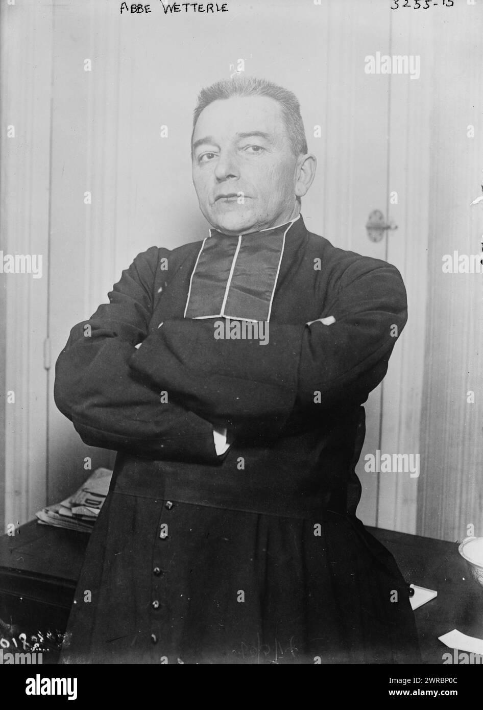 Abbe Wetterle, Glas-negative, 1 negativ: Glas Stockfoto