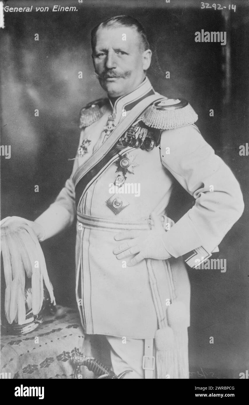 General von einem, zwischen ca. 1910 und ca. 1915, Glasnegative, 1 negativ: Glas Stockfoto