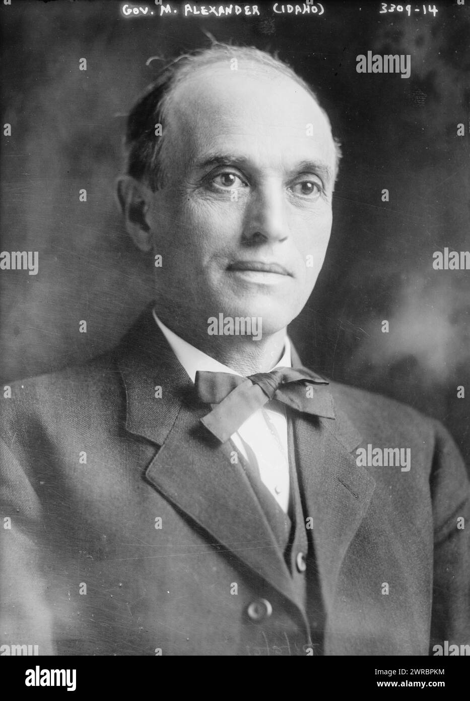 Gov. M. Alexander (Idaho), Foto zeigt Moses Alexander (1853–1932), zweitgewählter jüdischer Gouverneur eines US-Bundesstaates und 11. Gouverneur von Idaho von 1915 bis 1919, zwischen ca. 1910 und ca. 1915, Glasnegative, 1 negativ: Glas Stockfoto