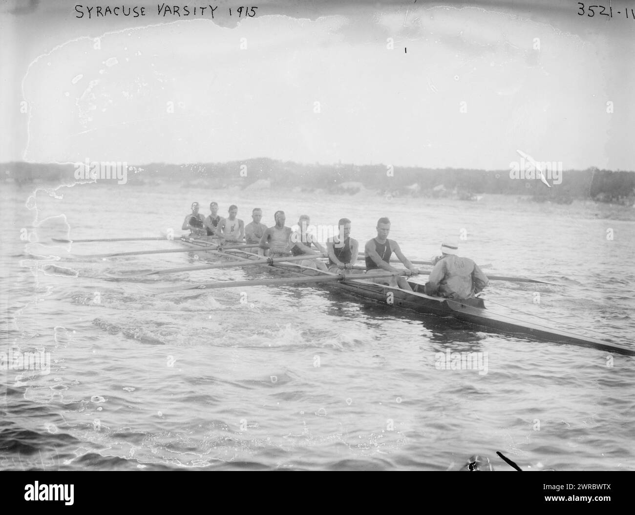 Syracuse Varsity, 1915, 1915., Glasnegative, 1 negativ: Glas Stockfoto