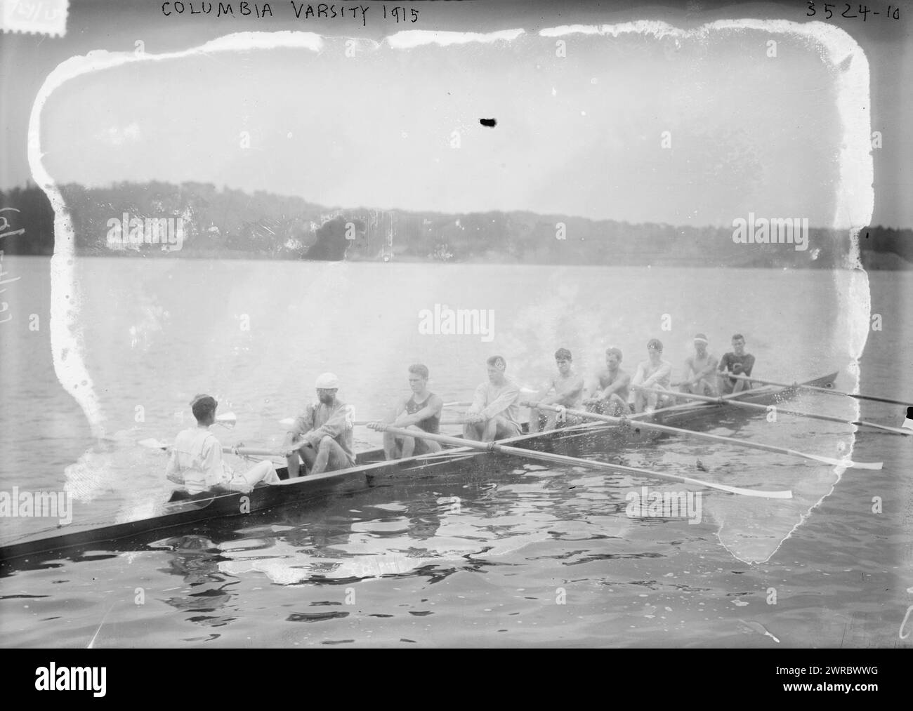 Columbia Varsity, 1915, 1915., Glasnegative, 1 negativ: Glas Stockfoto