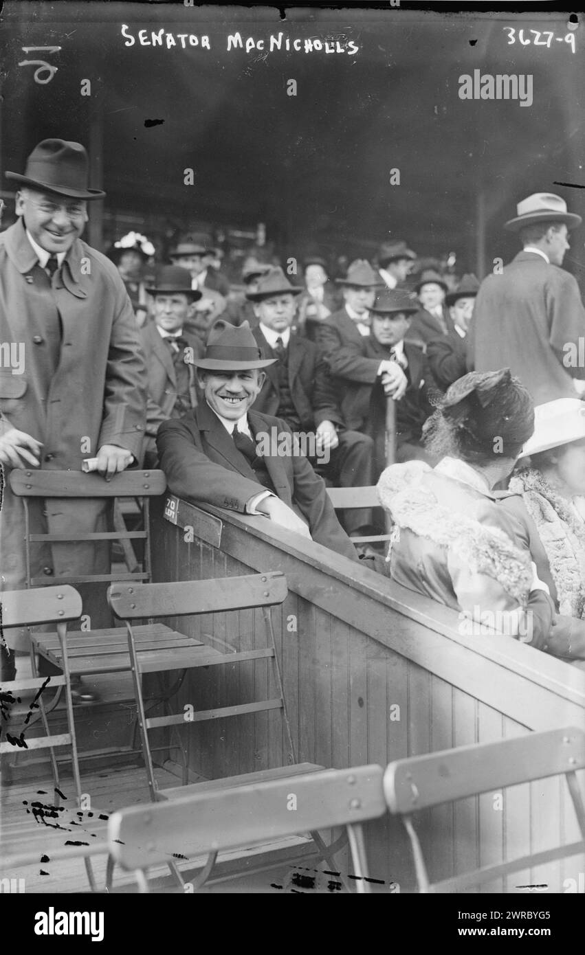 Senator MacNicholls, 1915, Glas-negative, 1 negativ: Glas Stockfoto