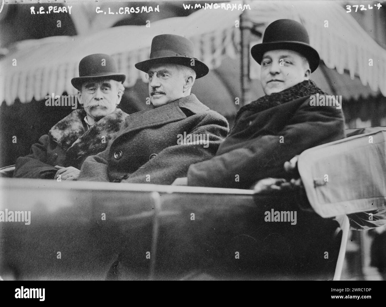 R.E. Peary, G.L. Crosman, W. M. Ingraham, zwischen ca. 1910 und ca. 1920, Glasnegative, 1 negativ: Glas Stockfoto