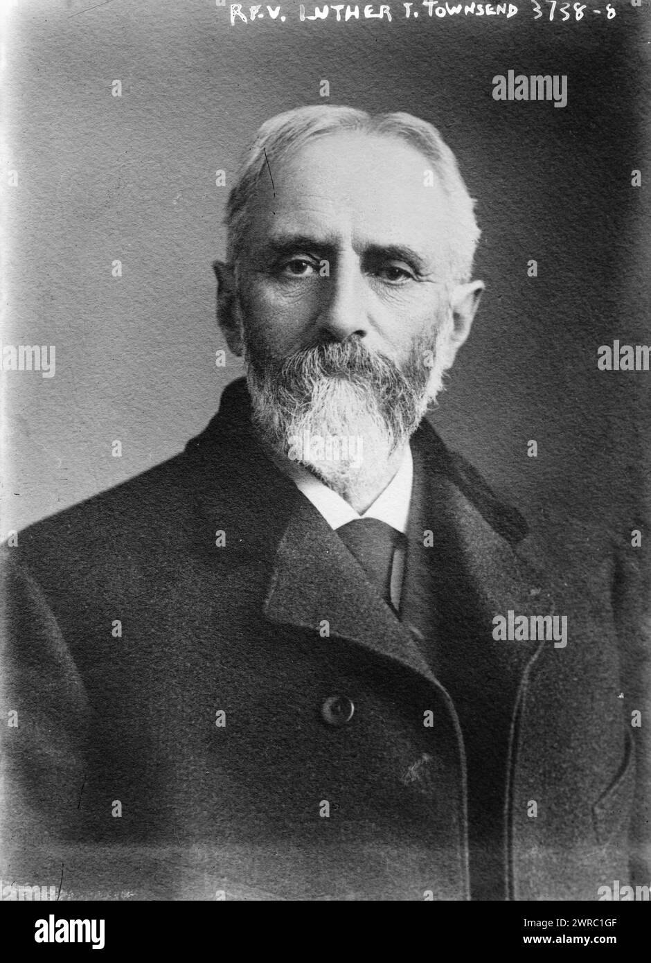 Rev. Luther T. Townsend, Foto zeigt Autor und Pfarrer Luther Tracy Townsend (1838-1922)., zwischen ca. 1910 und ca. 1920, Glasnegative, 1 negativ: Glas Stockfoto