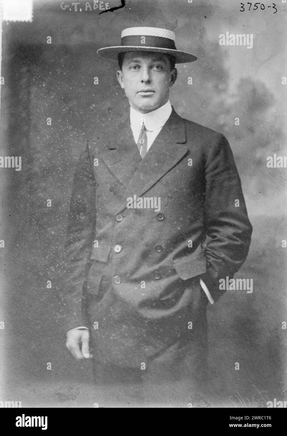 G.T. Adee, Foto zeigt George T. Adee, der 1916 Präsident der National Lawn Tennis Association wurde. 1915 und 1917, Glasnegative, 1 negativ: Glas Stockfoto