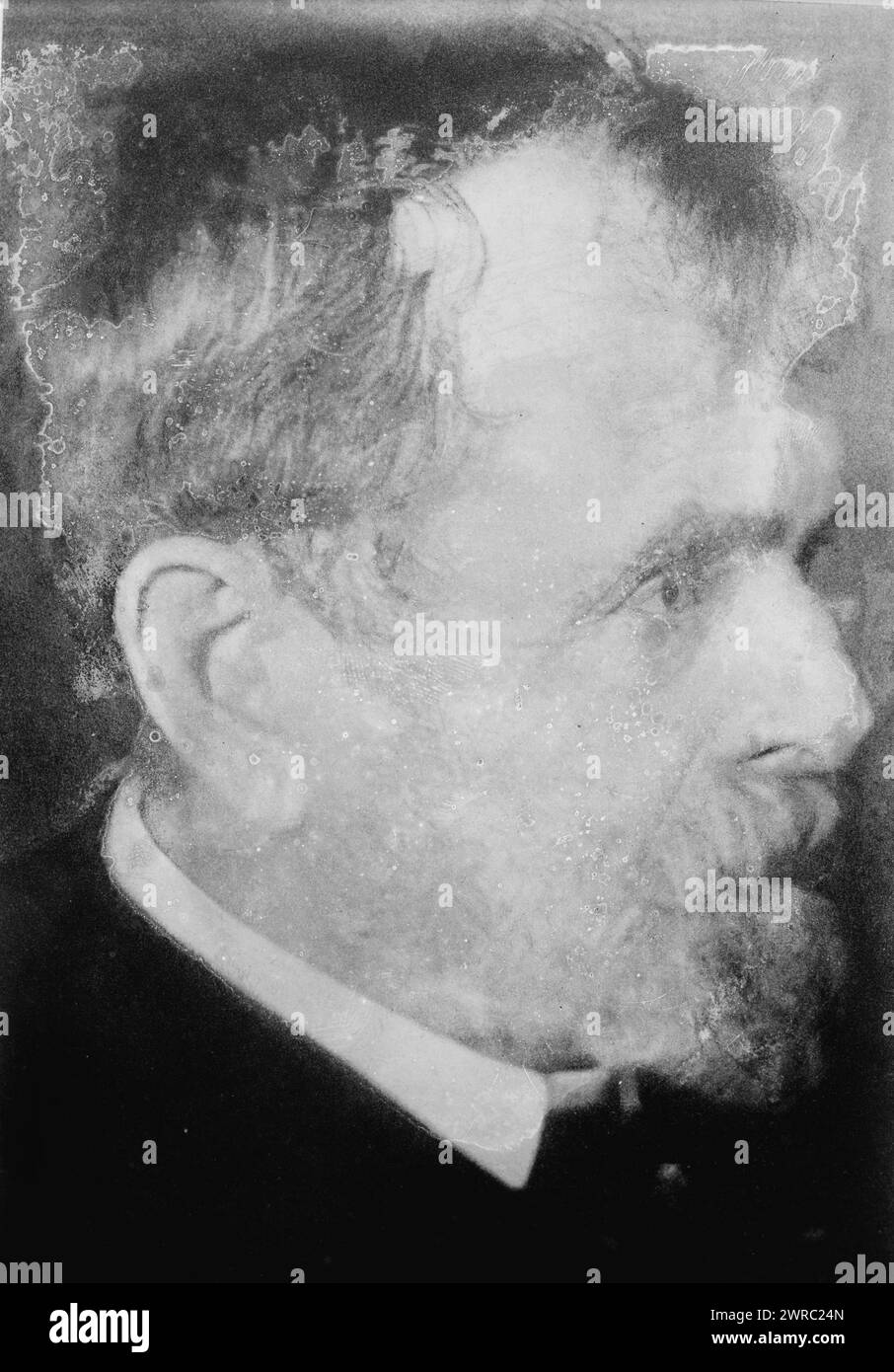 G.H. Putnam, Foto zeigt George Herbert Putnam, einen amerikanischen Anwalt, Verleger und Bibliothekar des Kongresses von 1899 bis 1939, zwischen ca. 1915 und ca. 1920, Glasnegative, 1 negativ: Glas Stockfoto