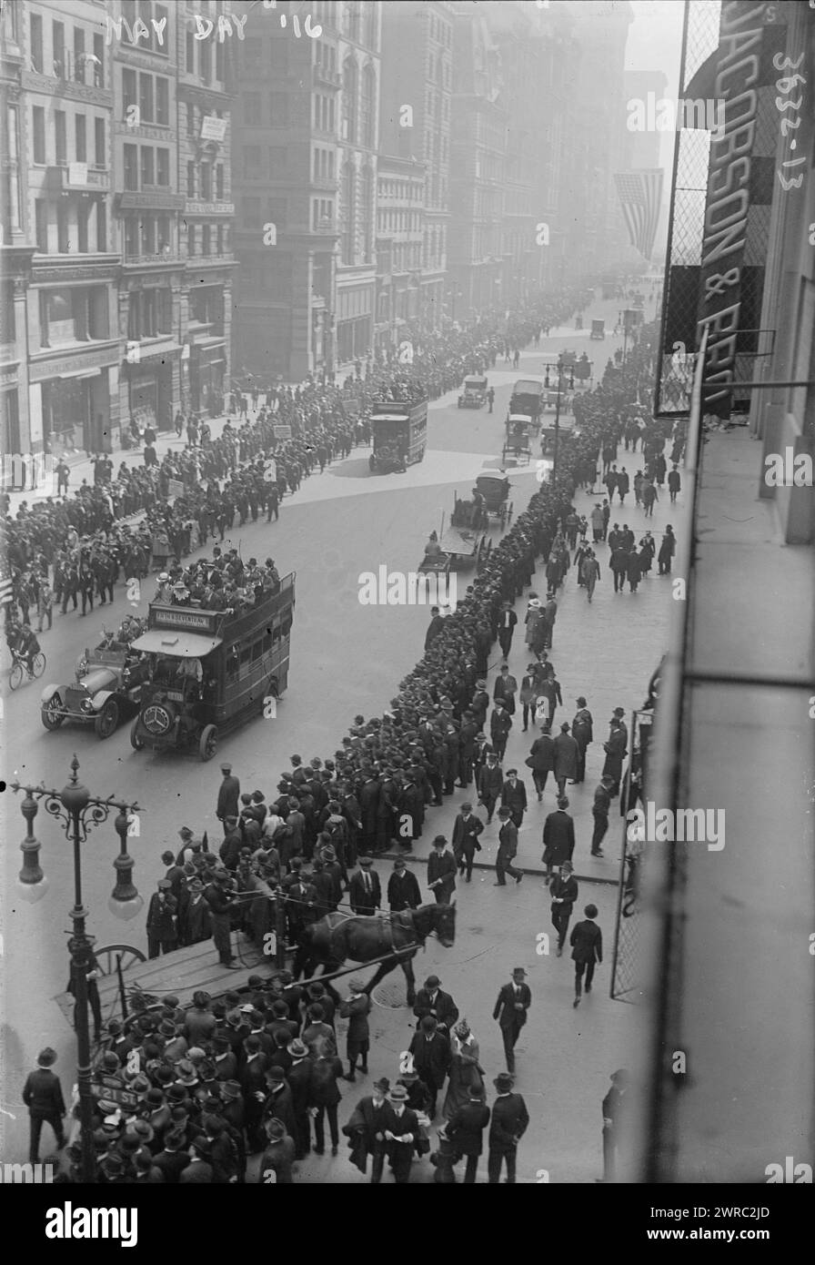 Mai Tag '16, '16, Glas negative, 1 negativ: Glas Stockfoto