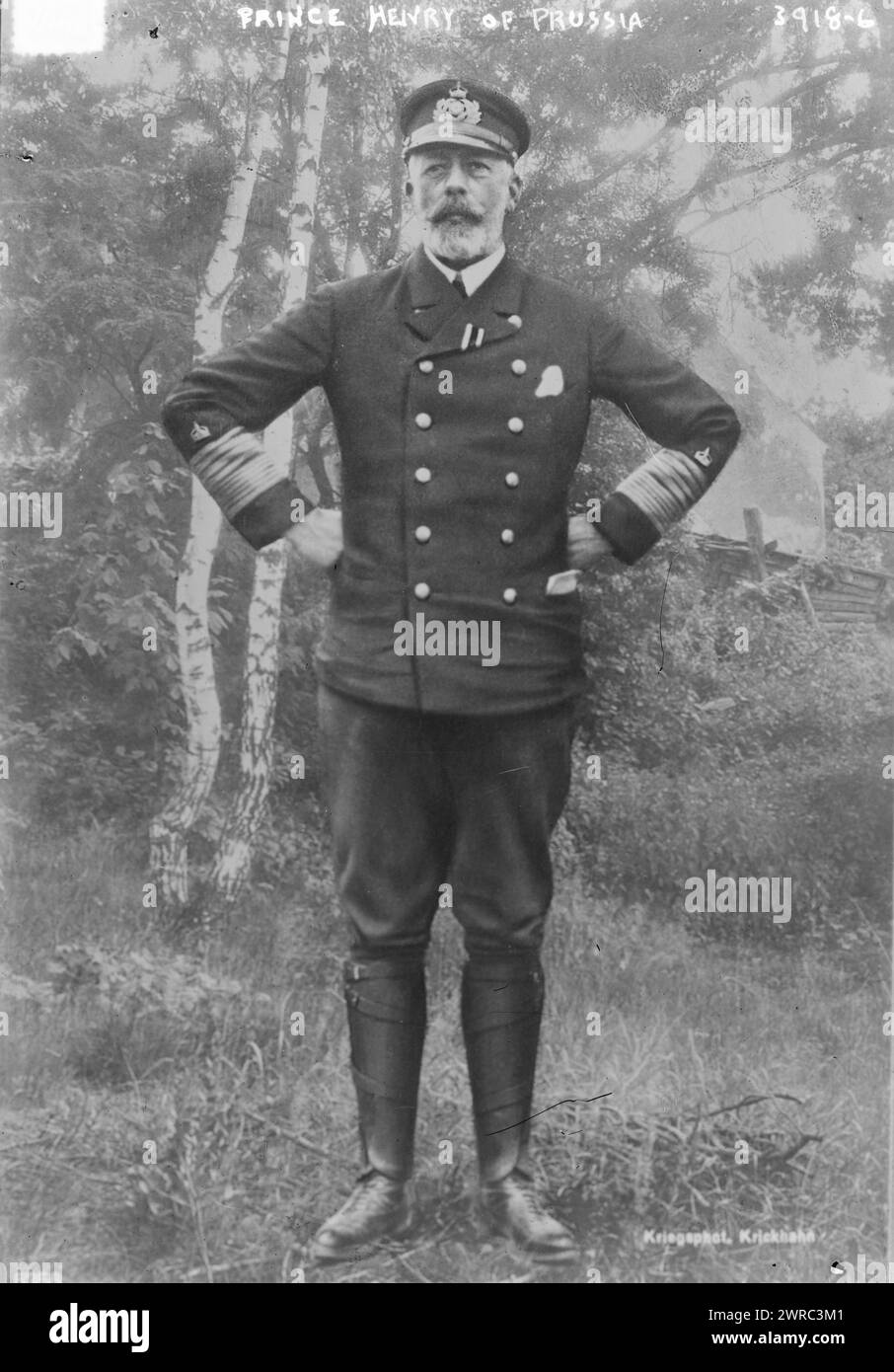 Prinz Heinrich von Preußen, zwischen ca. 1915 und ca. 1920, Glasnegative, 1 negativ: Glas Stockfoto