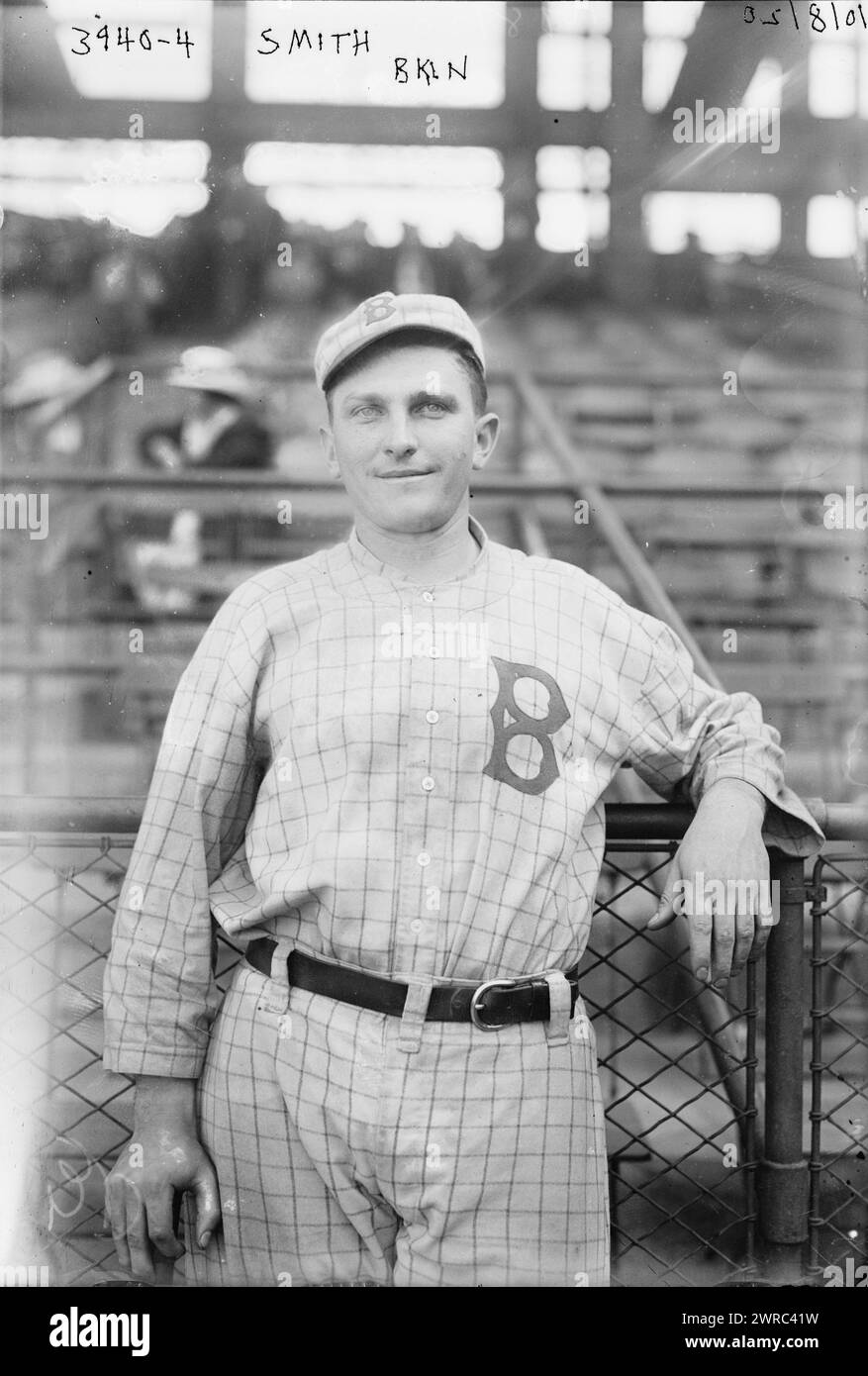Lew McCarty, Brooklyn NL (Baseball), 1916, Glass negative, 1 negative: Glass Stockfoto