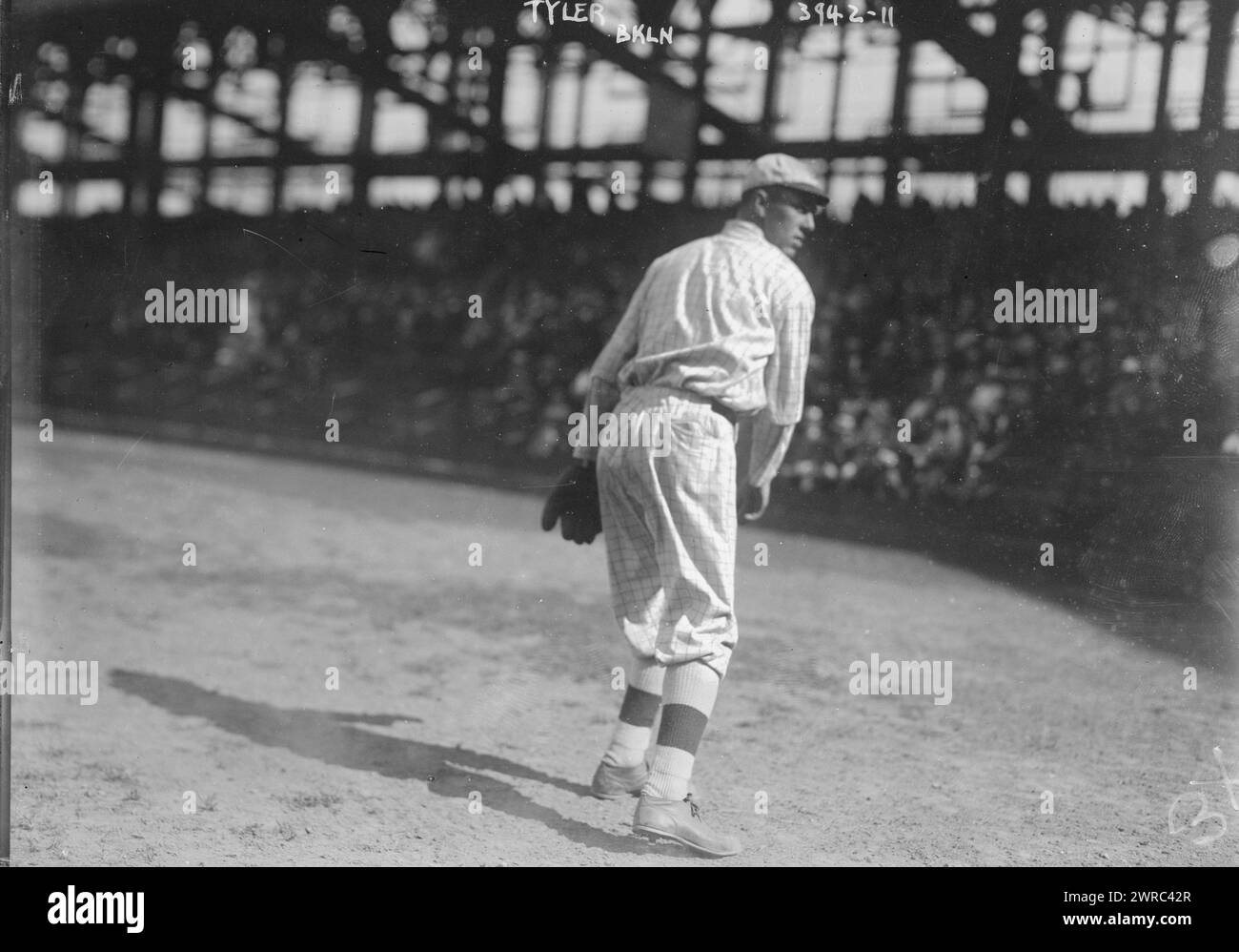 Tyler, Bklyn, 1916, Baseball, Glasnegative, 1 negativ: Glas Stockfoto