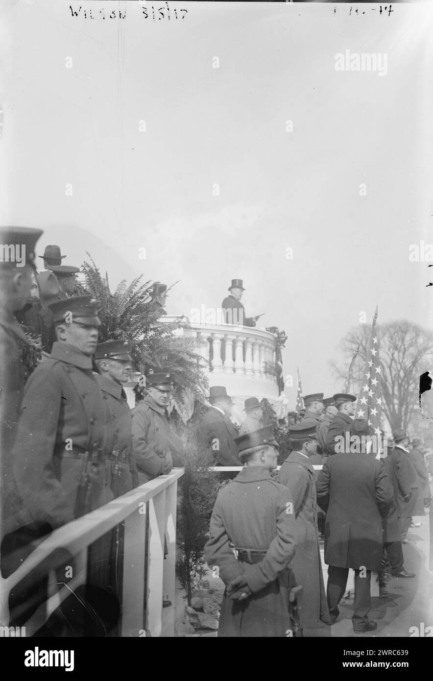 Wilson, 1917, Glas-negative, 1 negativ: Glas Stockfoto