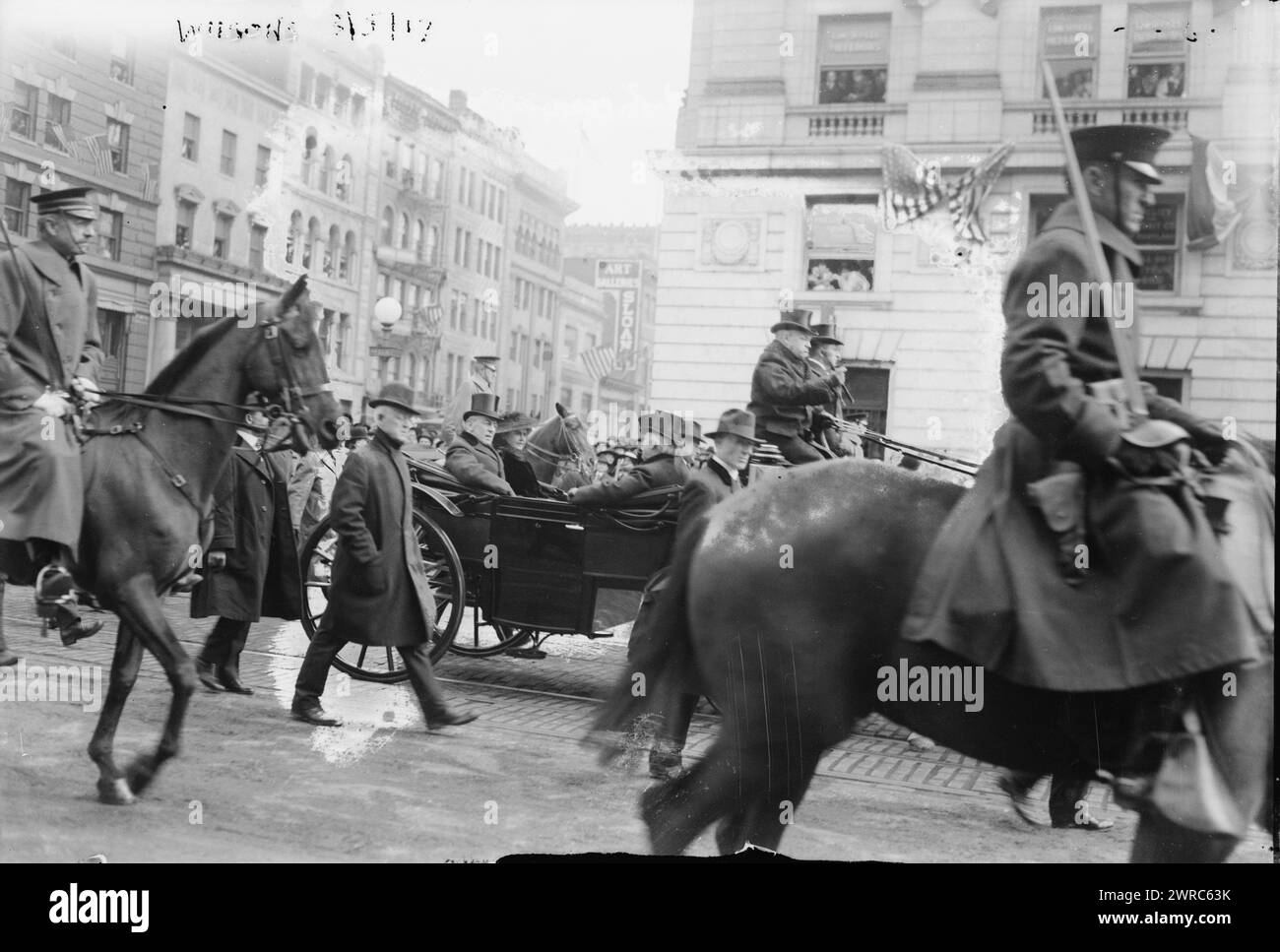 Wilsons, 1917, Glas-negative, 1 negativ: Glas Stockfoto