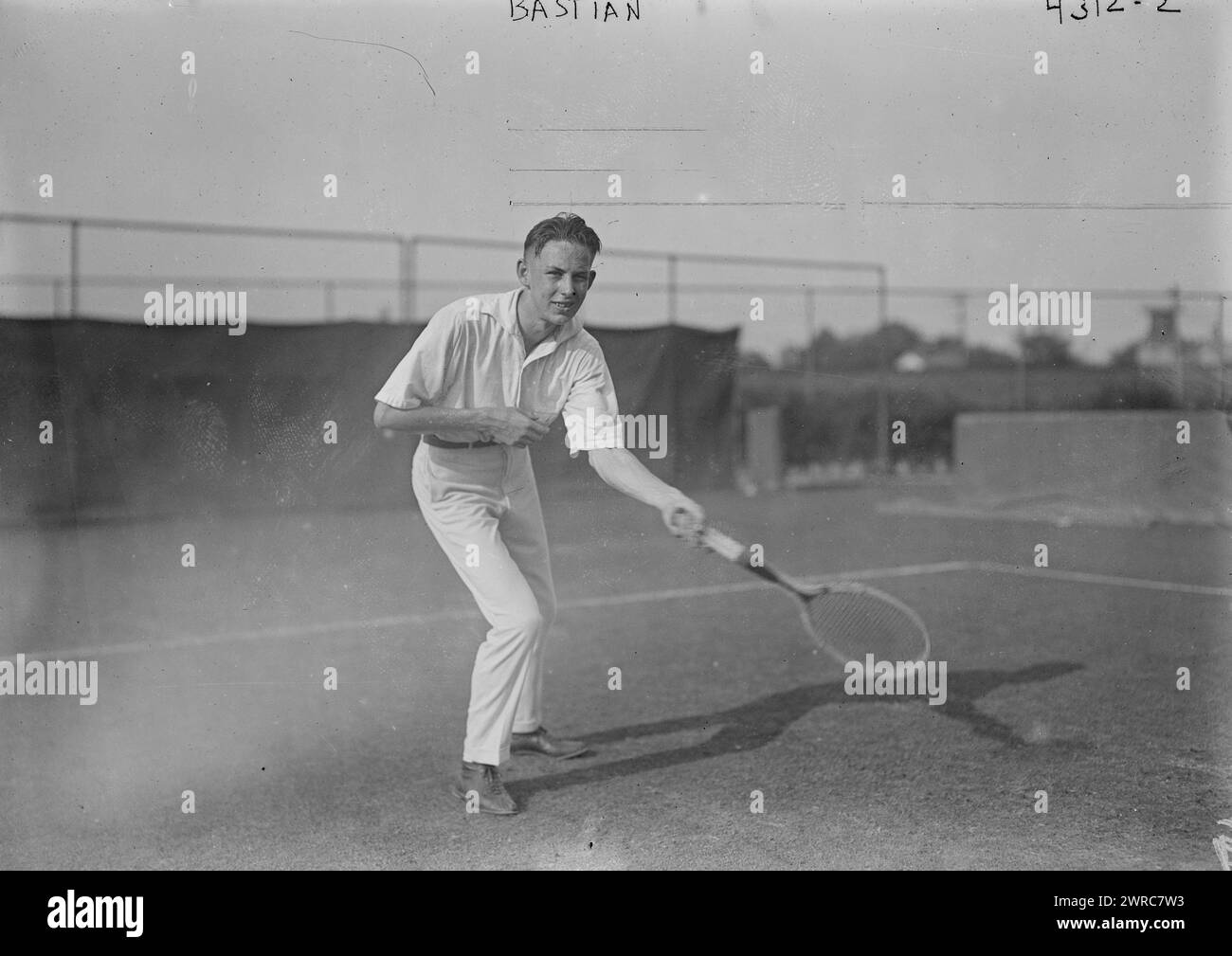 Bastian, 1917, Glas-negative, 1 negativ: Glas Stockfoto