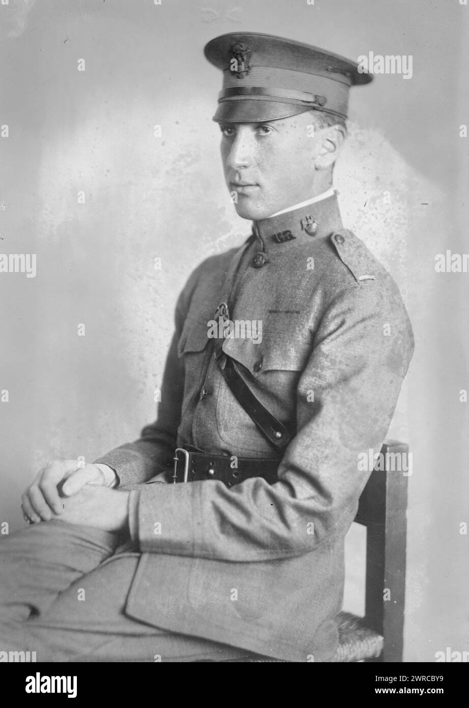 Lt. H.H. Houston 2d., Foto zeigt Lieutenant Henry Howard Houston II (1895-1918)., zwischen ca. 1915 und ca. 1920, Glasnegative, 1 negativ: Glas Stockfoto