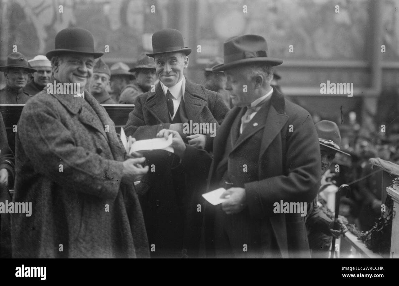 Tom Wise, Geo. Hamlin, Otis Skinner, zwischen ca. 1915 und ca. 1920, Glasnegative, 1 negativ: Glas Stockfoto
