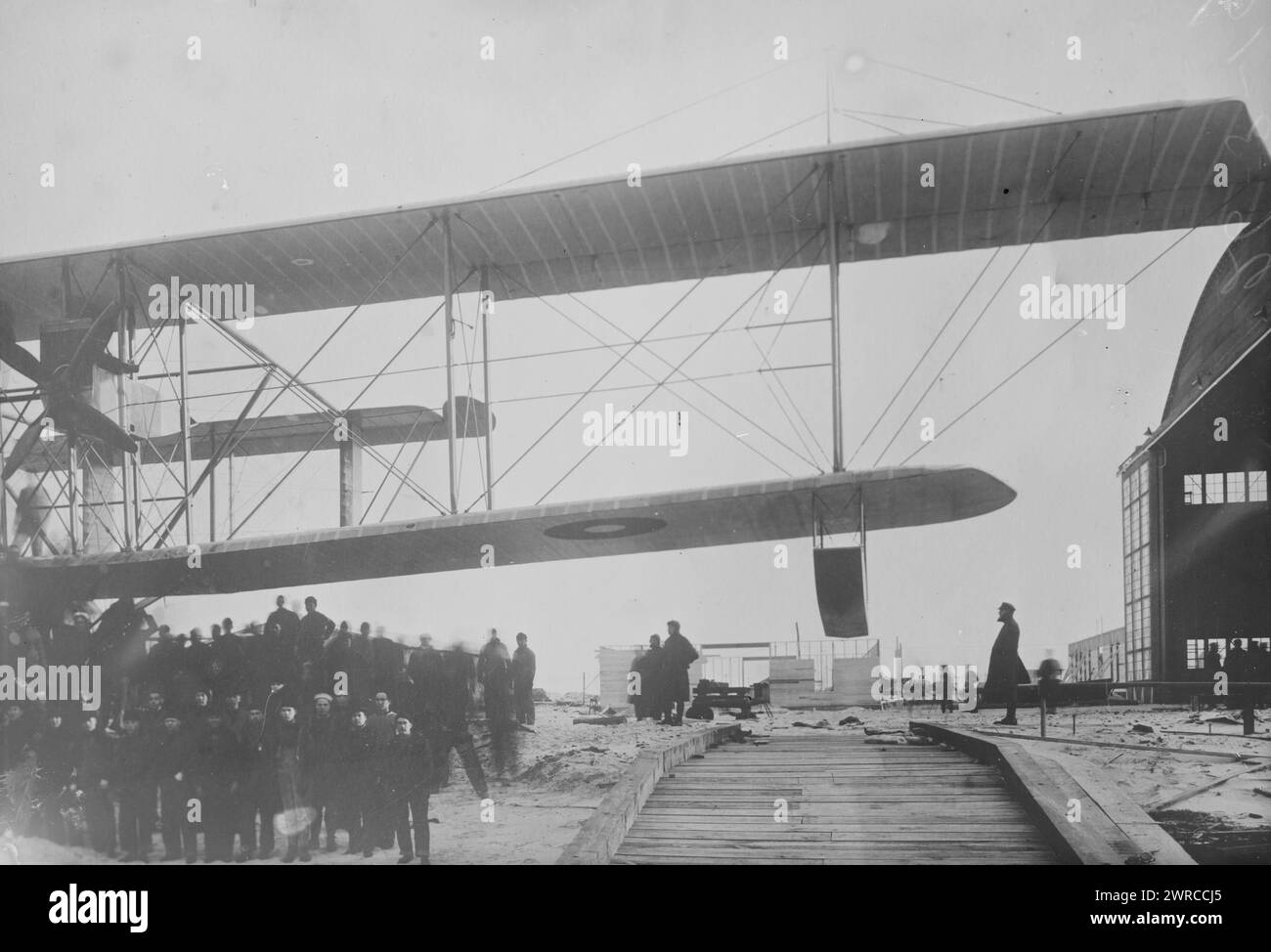 NC-Typ (Nr. 2), Foto zeigt Navy-Curtiss Flying Boat NC-2 in 1919., 1919, Glasnegative, 1 negativ: Glas Stockfoto