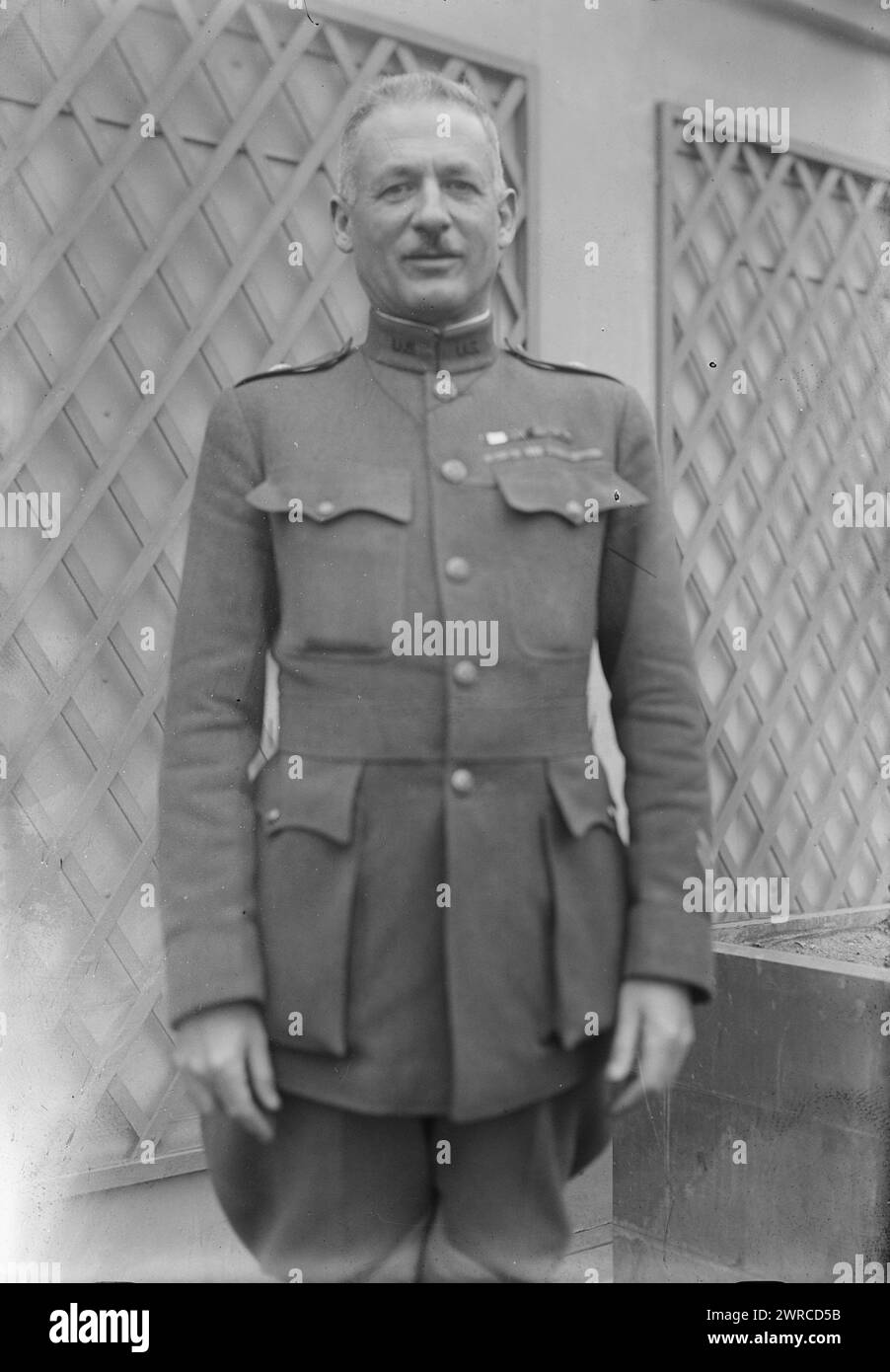 General Edwin B. Winans, Foto zeigt General Edwin Baruch Winans (1869-1947)., zwischen ca. 1915 und ca. 1920, Glasnegative, 1 negativ: Glas Stockfoto