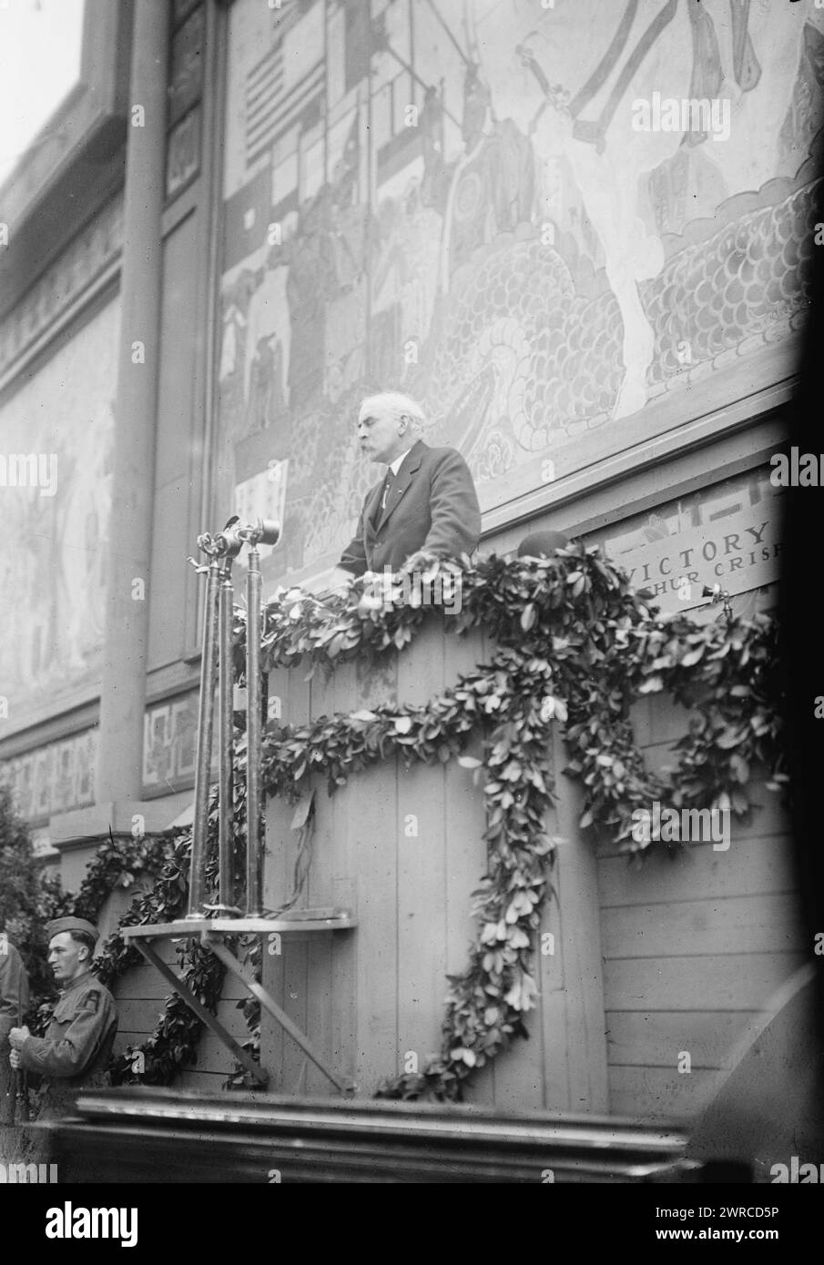 Dr. Jos. Blake, Foto zeigt Dr. Joseph Augustus Blake (1864-1937) beim „Day of the Wounded“-Event am Victory Way, Park Avenue zwischen 45th und 50th Street, New York City., 1919, Glass negative, 1 negative: Glass Stockfoto