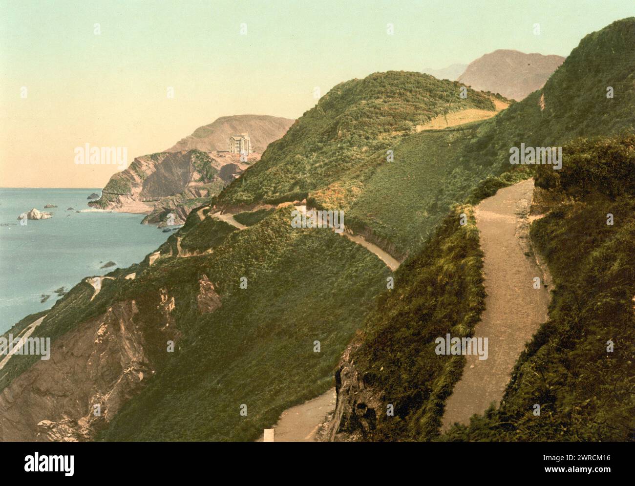 Tor's Walk, Ilfracombe, England, zwischen ca. 1890 und ca. 1900., England, Ilfracombe, Color, 1890-1900 Stockfoto