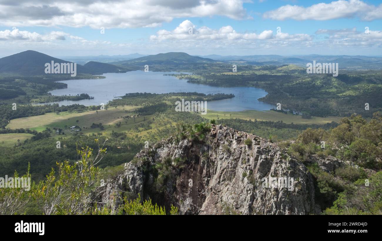 Blick vom Mt. Greville, QLD Stockfoto