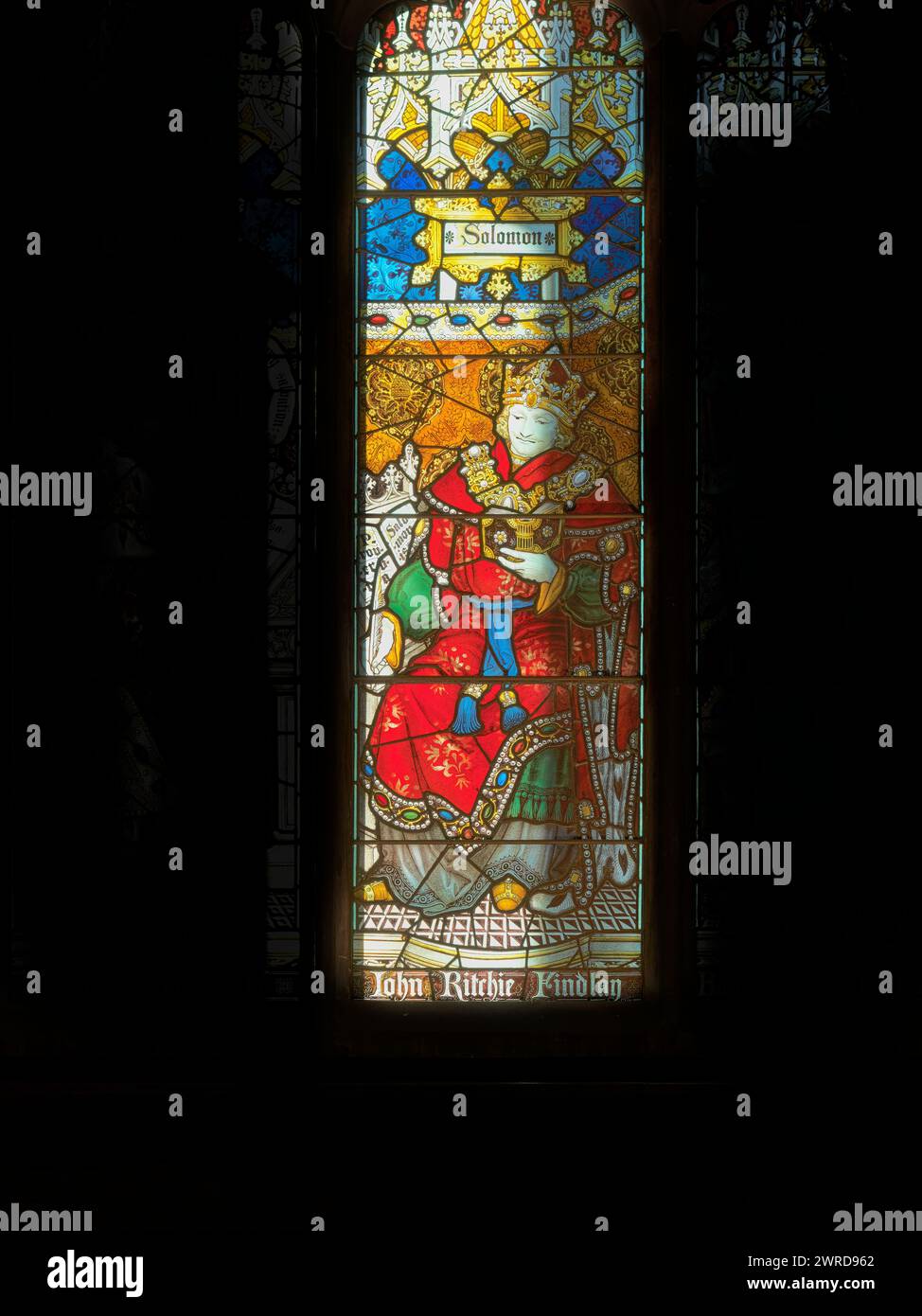 Salomon, der wohlhabende jüdische König. Stockfoto