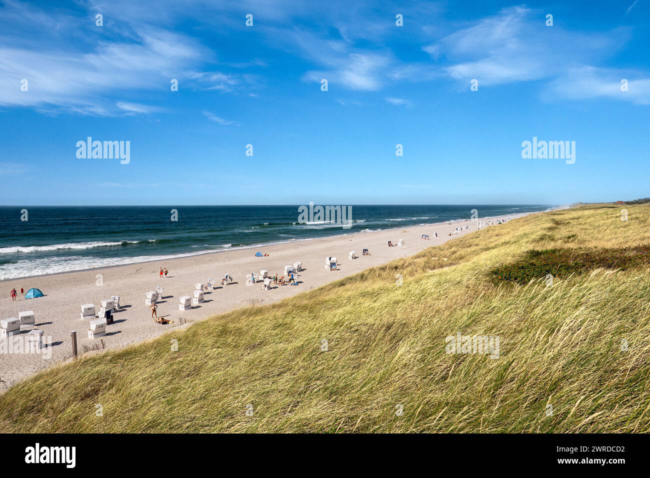 Insel Sylt Nordseeküste am Strand Hoernum, Nordfriesland, Schleswig-Holstein, Deutschland Stockfoto
