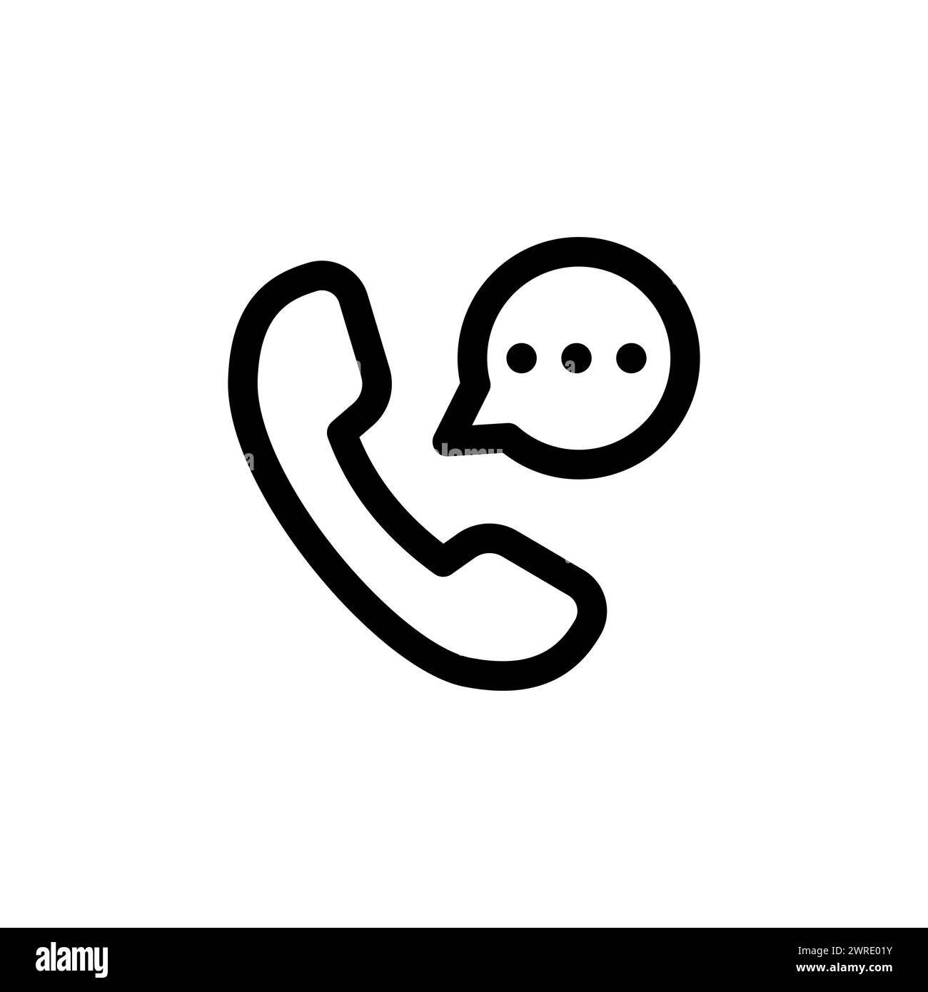 Call Center, Assist, Service, Kontakt, Telefon, Computer, Info-Symbol Vektor-Illustration Design auf weißem Hintergrund Stock Vektor