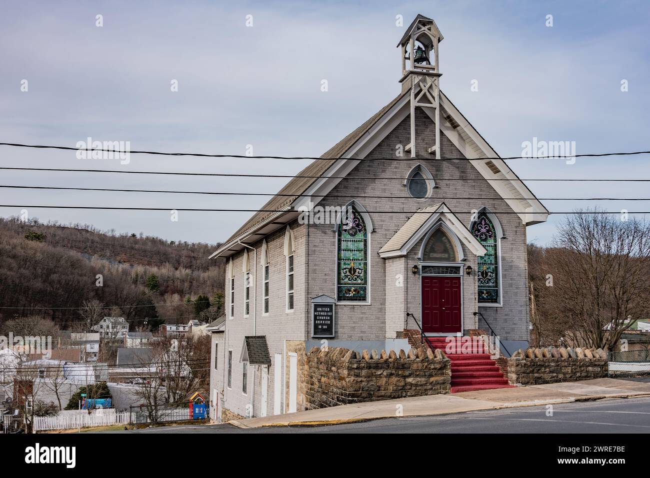 Girardville United Methodist Episcopal Church, Pennsylvania USA Stockfoto